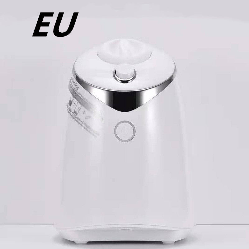 Facial Treatment DIY Automatic machine in white with silver accents for custom facial masks.