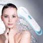High Quality Skin Beauty Care Electric Facial Cleanser in use with water splashing on a woman's face.