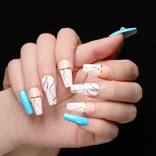 Ballet coffin fake nails 