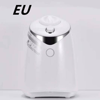 Facial Treatment DIY Automatic machine in white with silver accents for custom facial masks.